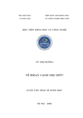 Luận văn thạc sĩ về iđêan cạnh nhị thức