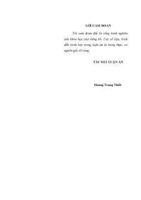 Luận án tiến sĩ ý thức bảo vệ biên giới quốc gia của hạ sĩ quan binh sĩ các đồn biên phòng biên giới việt nam trung quốc hiện nay