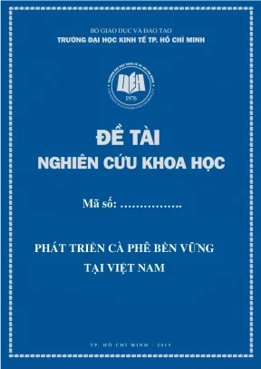 Luận văn phát triển cà phê bền vững tại việt nam
