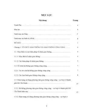 Nghiên cứu xây dựng phần mềm tối ưu hóa phương án đi lại bằng phương tiện giao thông công cộng luận văn thạc sĩ xây dựng đường ô tô và đường thành phố