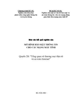Luận văn tổng quan về thương mại điện tử và an toàn internet