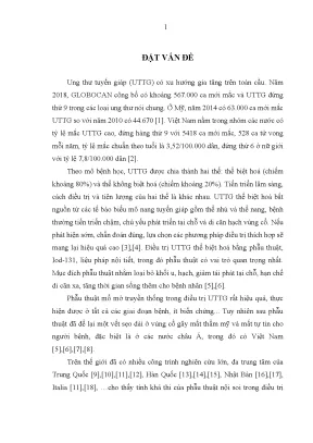 Luận án tiến sĩ nghiên cứu ứng dụng phẫu thuật nội soi điều trị ung thư tuyến giáp thể biệt hóa giai đọa sớm tại bệnh viện nội tiết trung ương