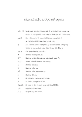 Luận án tiến sĩ kỹ thuật nghiên cứu xây dựng mã sửa sai có ma trận kiểm tra mật độ thấp trong truyền dẫn số