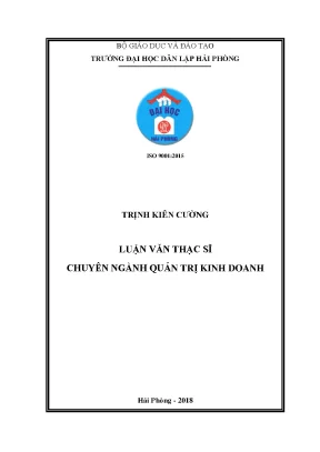 Luận văn thạc sĩ giải pháp nhằm nâng cao hiệu quả công tác kiểm tra sau thông quan hàng tiêu dùng nhập khẩu tại hải quan hải phòng