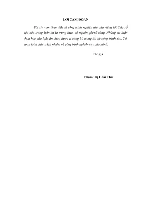 Luận án tiến sĩ luật học thực hiện pháp luật bảo vệ môi trường trong các khu công nghiệp từ thực tiễn tỉnh ở thanh hóa