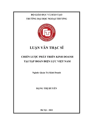Luận văn thạc sĩ chiến lược phát triển kinh doanh tại tập đoàn điện lực việt nam