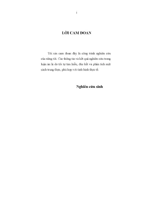 Luận án tiến sĩ phương pháp thống kê nghiên cứu kết quả hoạt động của các đoàn kinh tế quốc phòng minh họa qua số liệu của đoàn kinh tế quốc phòng 327 quân khu 3