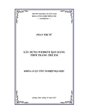 0008 xây dựng webside bán hàng thời trang trẻ em phan thị tứ luận văn đh quảng nam