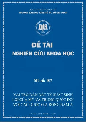 Luận văn vai trò dẫn dắt tỷ suất sinh lợi của mỹ và trung quốc đối với các quốc gia đông nam á