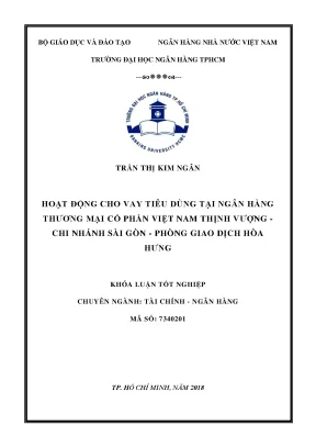 Luận văn tốt nghiệp hoạt động cho vay tiêu dùng tại ngân hàng thương mại cổ phần việt nam thịnh vượng chi nhánh sài gòn phòng giao dịch hòa hưng
