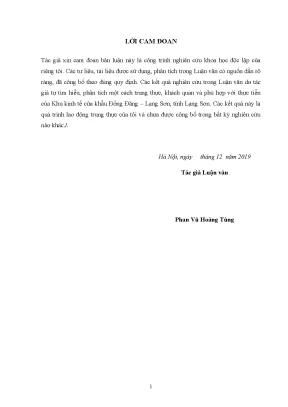 Luận văn thạc sỹ quản lý kinh tế đề tài tăng cường công tác quản lý vốn đầu tư xây dựng cơ bản tại khu kinh tế cửa khẩu đồng đăng lạng sơn tỉnh lạng sơn