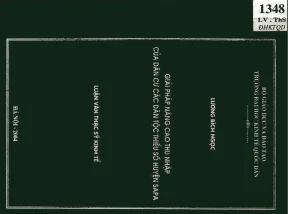 Luận văn giải pháp nâng cao thu nhập của dân cư các dân tộc thiểu số huyện sapa