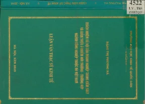 Luận văn trách nhiệm xã hội của doanh nghiệp trong kiểm soát giảm thiểu ô nhiễm môi trường trường hợp nghành công nghiệp thuộc da việt nam