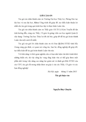 Luận văn thạc sĩ nghiên cứu đề xuất một số giải pháp nâng cao năng lực giám sát và đánh giá dự án đầu tư xây dựng trên địa bàn tỉnh bắc giang