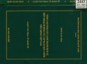 Luận văn nâng cao năng lực cạnh tranh dịch vụ điện thoại di động của tập đoàn bưu chính viễn thông việt nam