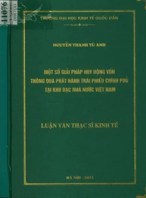 Luận văn một số giải pháp huy động vốn thông qua phát hành trái phiếu chính phủ tại kho bạc nhà nước việt nam