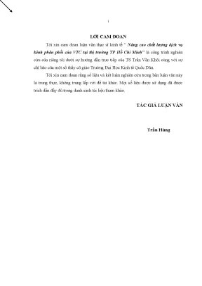 Luận văn tốt nghiệp nâng cao chất lượng dịch vụ kênh phân phối của vtc tại thị trường tp hồ chí minh