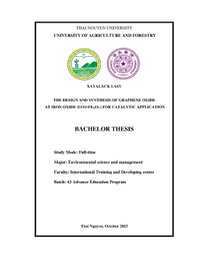 Luận văn thạc sĩ the design and synthesis of graphene oxide at iron oxide gofexoy for catalytic application