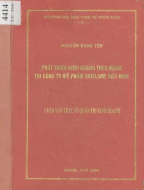 Luận văn phát triển kinh doanh theo mạng tại công ty mỹ phẩm oriflame việt nam