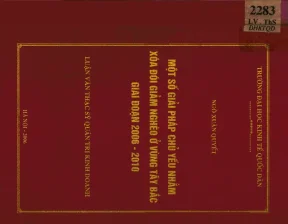 Luận văn một số giải pháp chủ yếu nhằm xoá đói giảm nghèo ở vùng tây bắc giai đoạn 2006 2010