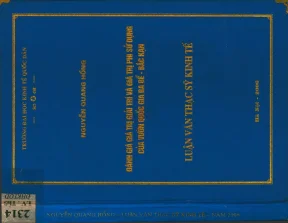 Luận văn đánh giá giá trị giải trí và giá trị sử dụng của vườn quốc gia ba bể bắc cạn