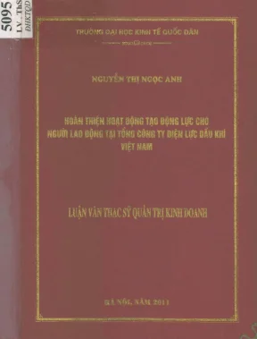Luận văn hoàn thiện hoạt động tạo động lực cho người lao động tại tổng công ty điện lực dầu khí việt nam