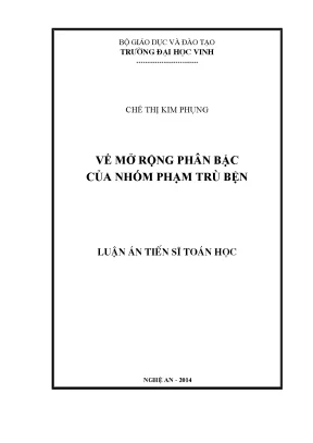 Luận văn thạc sĩ về mở rộng phân bậc của nhóm phạm trù bện