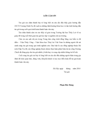 Luận văn thạc sĩ nghiên cứu giải pháp tăng cường ổn định khung vây phục vụ thi công đập trụ đỡ ở các sông có cột nước lớn