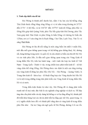 Luận văn thạc sĩ kĩ thuật nghiên cứu các giải pháp xử lý nền công trình trên nền đất yếu tại hải phòng