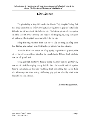 Luận văn thạc sĩ nghiên cứu giải pháp tăng cường quản lý tiến độ thi công dự án đường tân lập long hậu trong vai trò chủ đầu tư