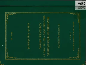 Luận văn hoàn thiện hệ thống đánh giá thực hiện công việc tại công ty cổ phần đạt phương