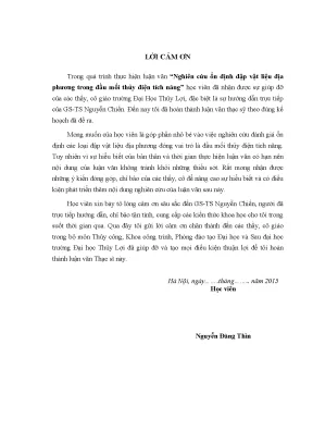 Luận văn thạc sĩ nghiên cứu lựa chọn tiến độ thi công xây dựng công trình theo chỉ tiêu hợp lý về thời gian và kinh phí cho công trình thủy điện nậm na 3