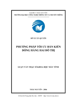 Luận văn thạc sĩ phương pháp tối ưu đàn kiến dóng hàng hai đồ thị compressed