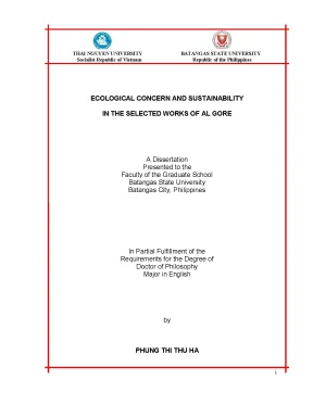 Luận văn thạc sĩ ecological concern and sustainability in the selected works of al gore