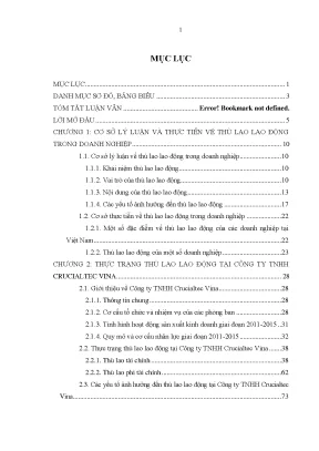Luận văn thù lao lao động tại công ty tnhh crucialtec vina