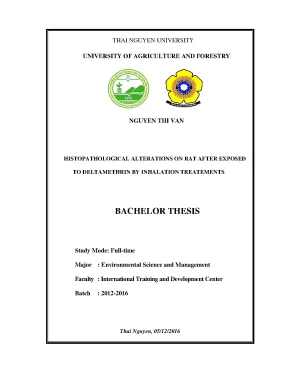 Luận văn thạc sĩ histopathological alterations on rat after exposed to deltamethrin by inhalation treatements