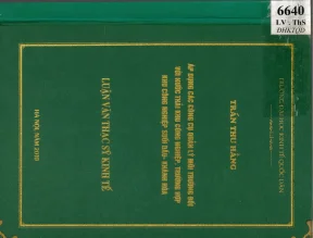 Luận văn áp dụng các công cụ quản lý môi trường đối với nước thải khu công nghiệptrường hợp khu công nghiệp suối dầu khánh hòa