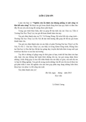 Luận văn thạc sĩ nghiên cứu ổn định của khung phẳng có nút cứng và liên kết nửa cứng