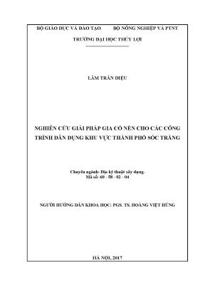 Luận văn thạc sĩ nghiên cứu giải pháp gia cố nền cho các công trình dân dụng khu vực thành phố sóc trăng