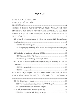 Luận văn thạc sĩ giải pháp marketing mix thu hút khách hàng cho dự án nhà ở ct4 văn khê của ctcp sông đà 1