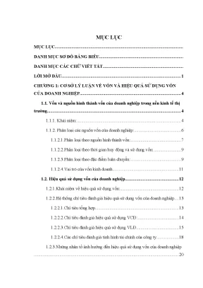 Luận văn thạc sĩ nâng cao hiệu quả sử dụng vốn tại công ty cổ phần phát triển địa ốc cienco 5
