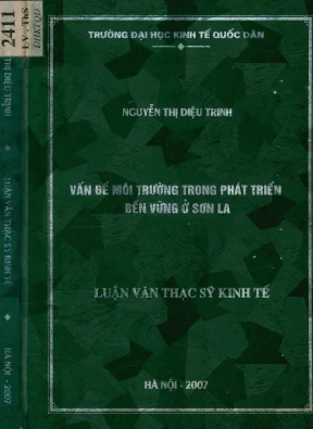 Luận văn vấn đề môi trường trong phát triển bền vững ở sơn la