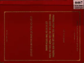 Luận văn phương pháp xác định giá trị môi trường trong chuỗi giá trị sản phẩm rau an toàn lấy ví dụ tại tỉnh tuyên quang
