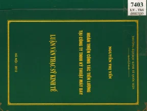 Luận văn hoàn thiện công tác tiền lương tại công ty tnhh kỹ thuật máy bay