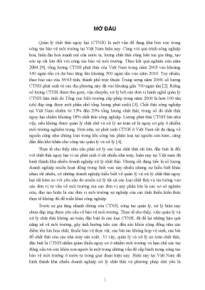 Luận văn thạc sĩ nghiên cứu xử lý khí từ lò đốt chất thải rắn nguy hại