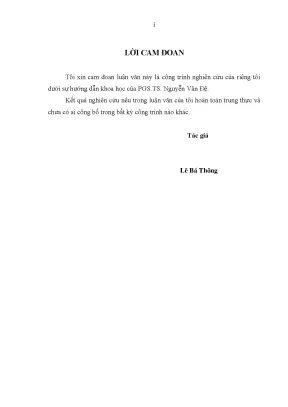 Luận văn thạc sĩ quản lý hoạt động bồi dưỡng đội ngũ giáo viên trung học cơ sở trên địa bàn huyện ninh sơn tỉnh ninh thuận