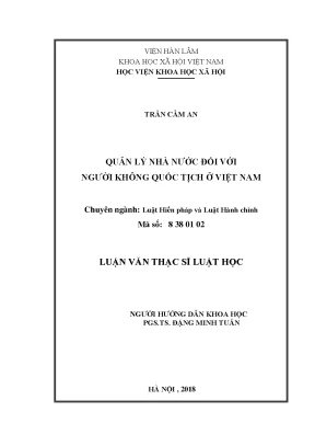 Luận văn thạc sĩ quản lý nhà nước đối với người không quốc tịch ở việt nam compressed