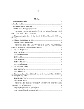 Luận văn thạc sĩ nghiên cứu đánh giá tác động của các hồ chứa và biến đổi khí hậu tới chế độ thủy văn lưu vực sông sê san