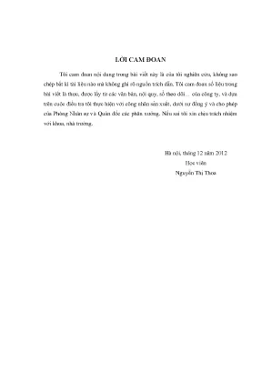 Luận văn tạo động lực cho công nhân sản xuất tại công ty tnhh denso việt nam