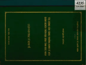 Luận văn tác động của tăng trưởng kinh tế đến giảm nghèo trên địa bàn tỉnh bắc ninh